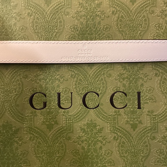 SOLD‼️ Gucci GG thin Marmont belt - NWT All white - Picture 9 of 9